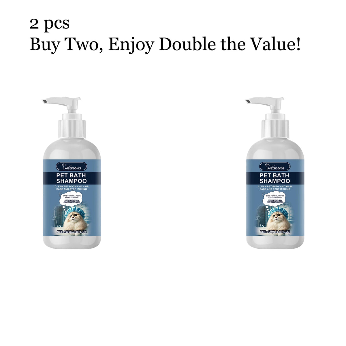 100ML Pet Bathing Shampoo Gentle Cleaning Dirts Moisturizing Enhance Smoothness Nourishing Skin Soothing Itching Improve Shine Fresh Fragrance Pet Shampoo for Cat & Dog