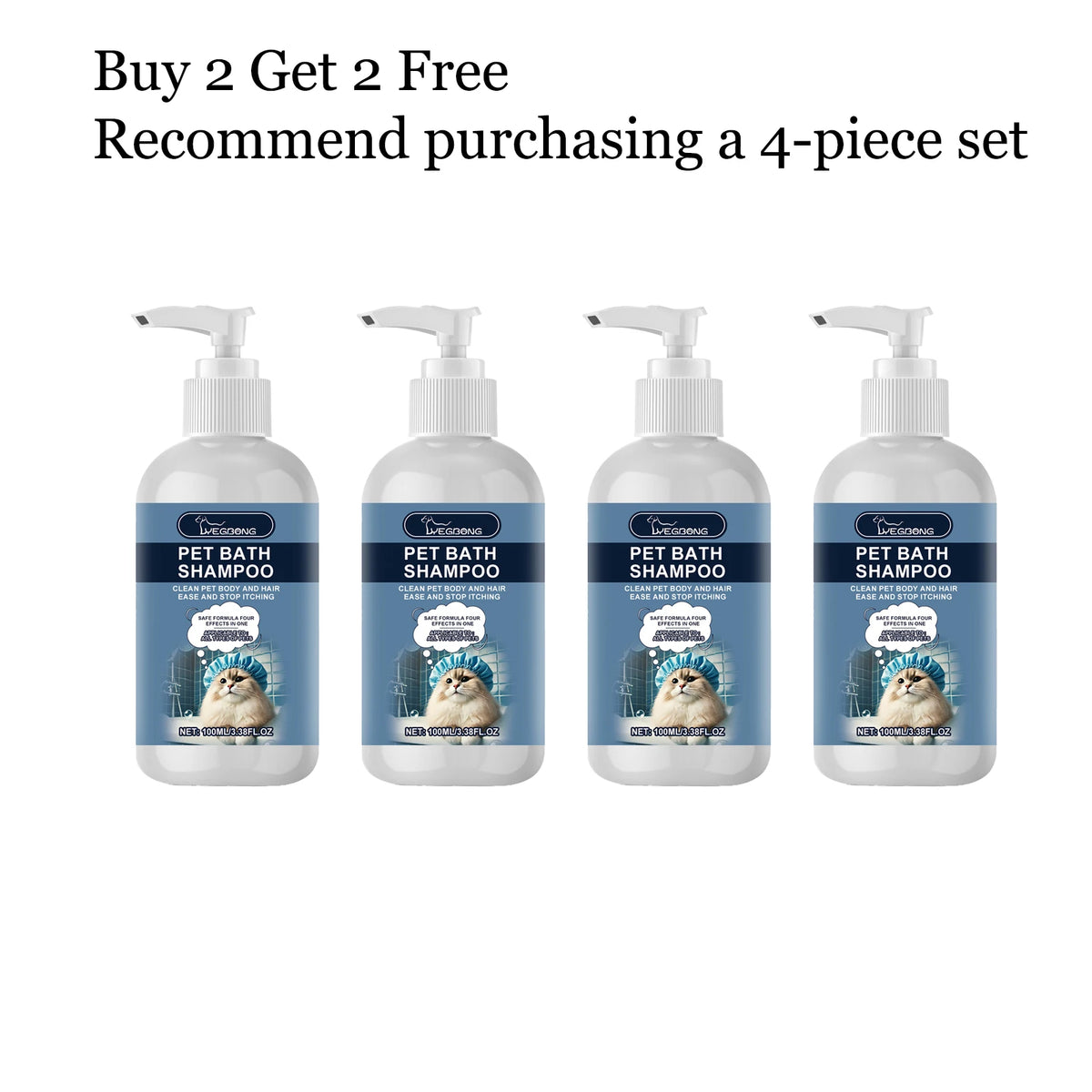 100ML Pet Bathing Shampoo Gentle Cleaning Dirts Moisturizing Enhance Smoothness Nourishing Skin Soothing Itching Improve Shine Fresh Fragrance Pet Shampoo for Cat & Dog