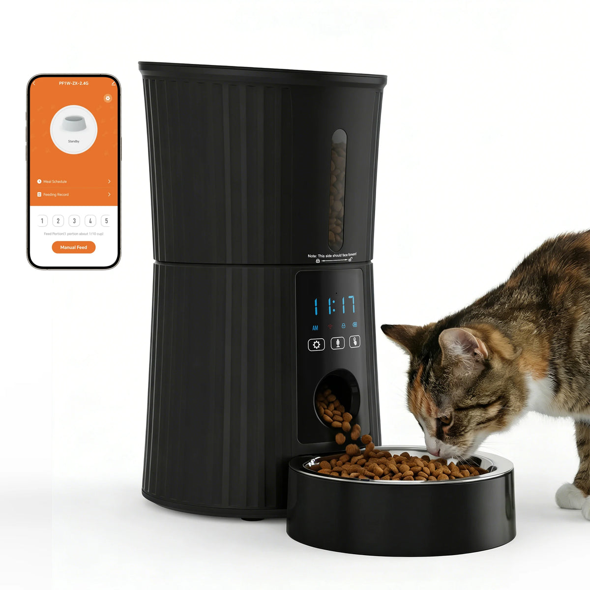 JHK Automatic Cat Feeder With WiFi App Control And Timer