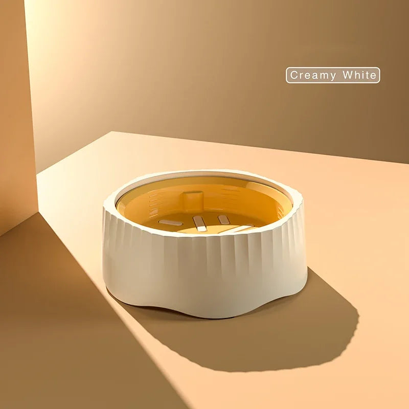2 in 1 Rotatable Slow Feeder Dog Bowl 60° Switchable Pet Feeding Bowl Anti-Choke Anti-Vomit PP Food Bowl for Cats and Dogs