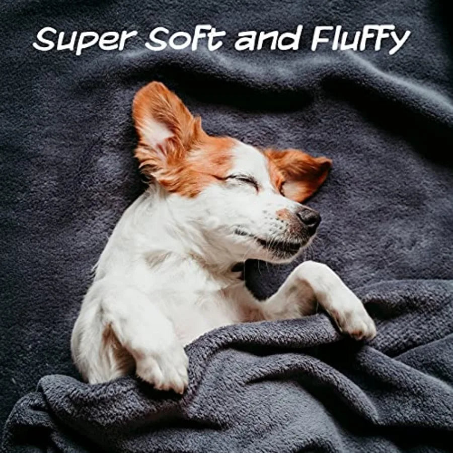 Waterproof Reversible Dog Blanket 60x70 Inch for Couch Bed Car Soft Sherpa Fleece Pet Throw Furniture Protector Cover - Washabl