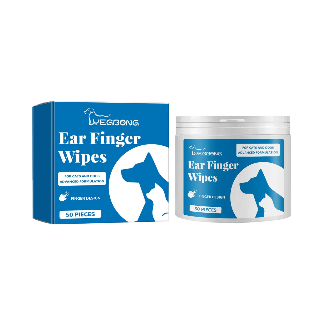 Pet Ear Finger Wipes For Dogs And Cats, Ear Cleaning Finger Cots, Remove Earwax, Eliminate Ear Odor For Pet Ear Care