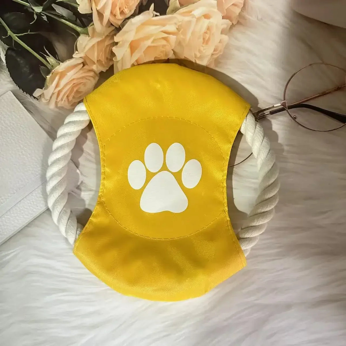 Durable Cotton Rope Dog Toy Outdoor Fetch Throwing Toy Bite Resistant Interactive Tug Chew for Dogs