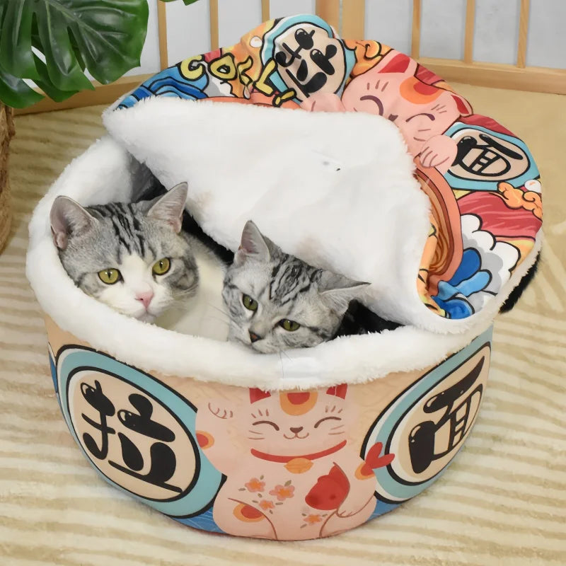 Warm Soft Pet Nest Dog And Cat Bed Indoor Comfortable Cushion Removable Washable for Small to Medium Sized Dogs And Cats