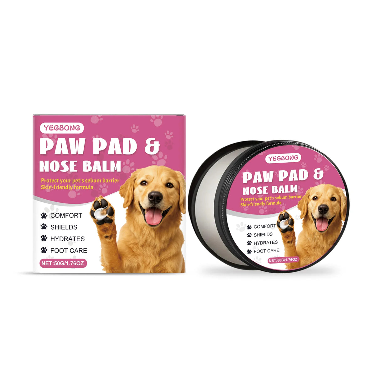 Pet Paw Pad & Nose Balm For Dogs And Cats, Pet Paw Care Cream, Moisturizing Nourish, Repair Cracked Paws & Dry Nose