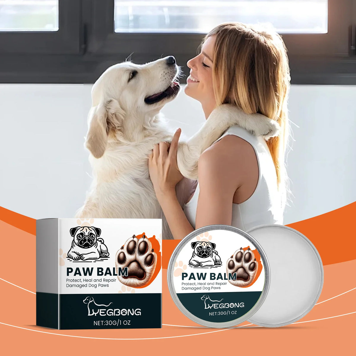 Dog Paw Balm Pet Paw Care Moisturizing Balm Dog Foot Moisturizing Care Foot and Nose Care Balm