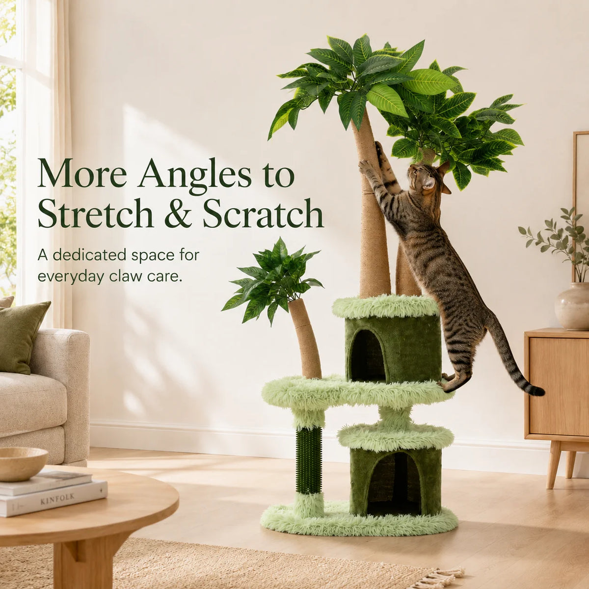 Mango Tree Cat Tree - Cozy Perch, Fun Platform & Scratching Post for Cats
