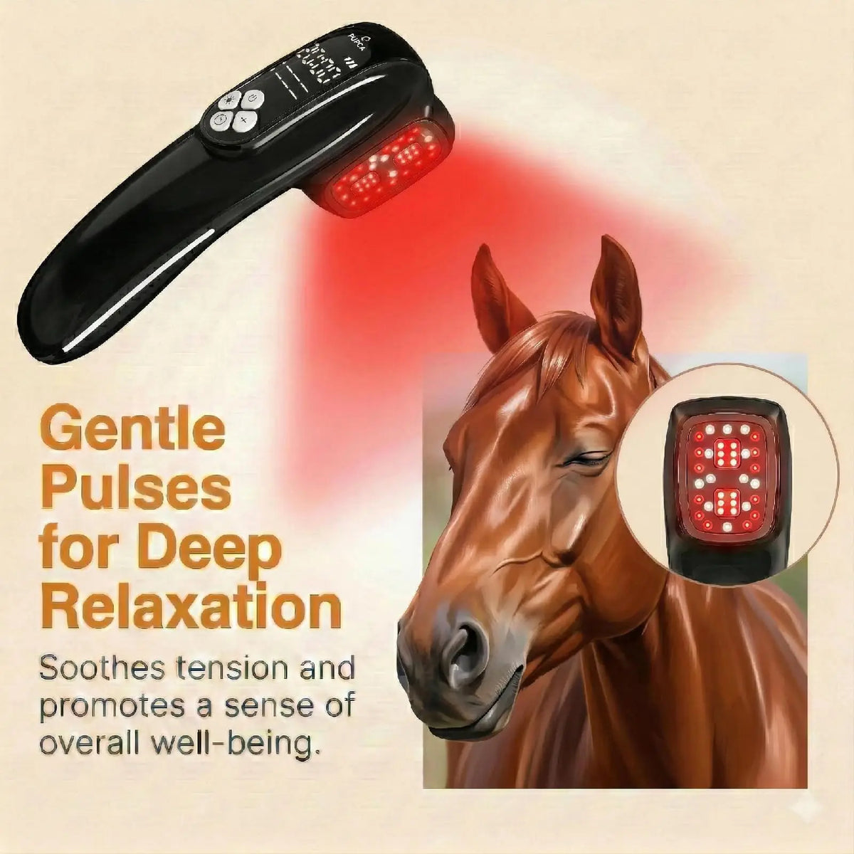 4*808nm Laser Therapy for Horses Tens Red Light Therapy Physiotherapy for Horses Tendon/Ligament Injuries and Pain Relief