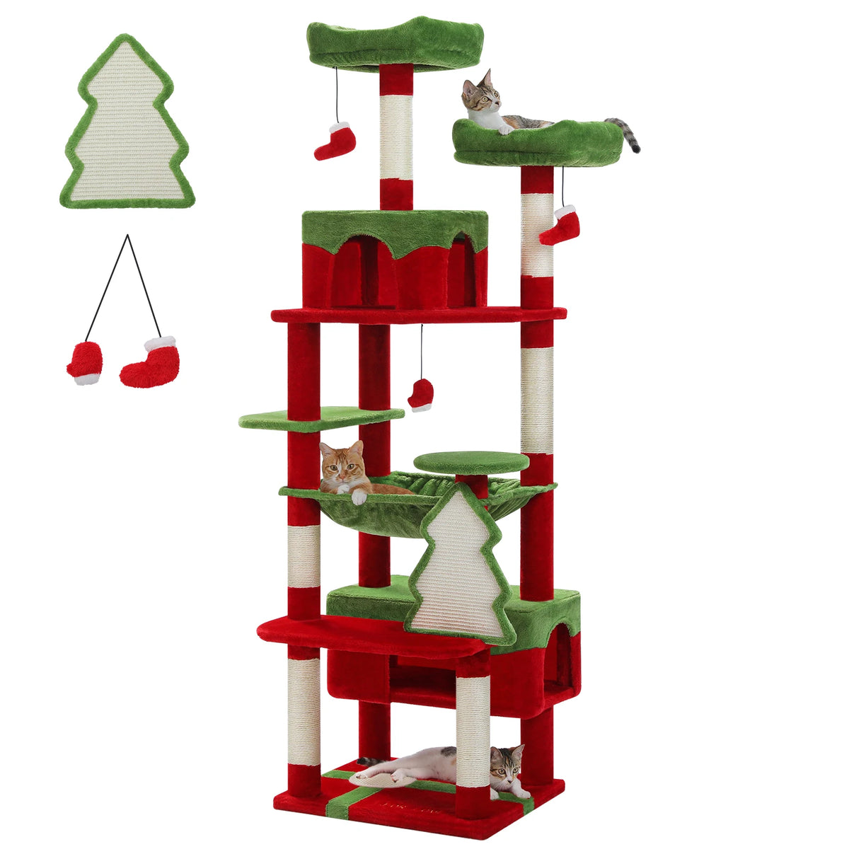 PAWZ Road Multi-Level Cat Tree With Sisal Scratching Posts