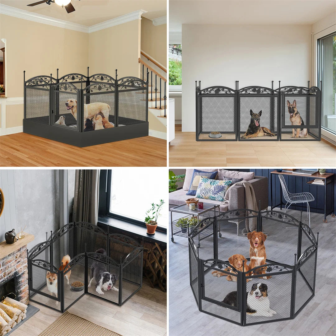 Bingopaw Heavy Duty Dog Playpen Sturdy Metal Pet Fence
