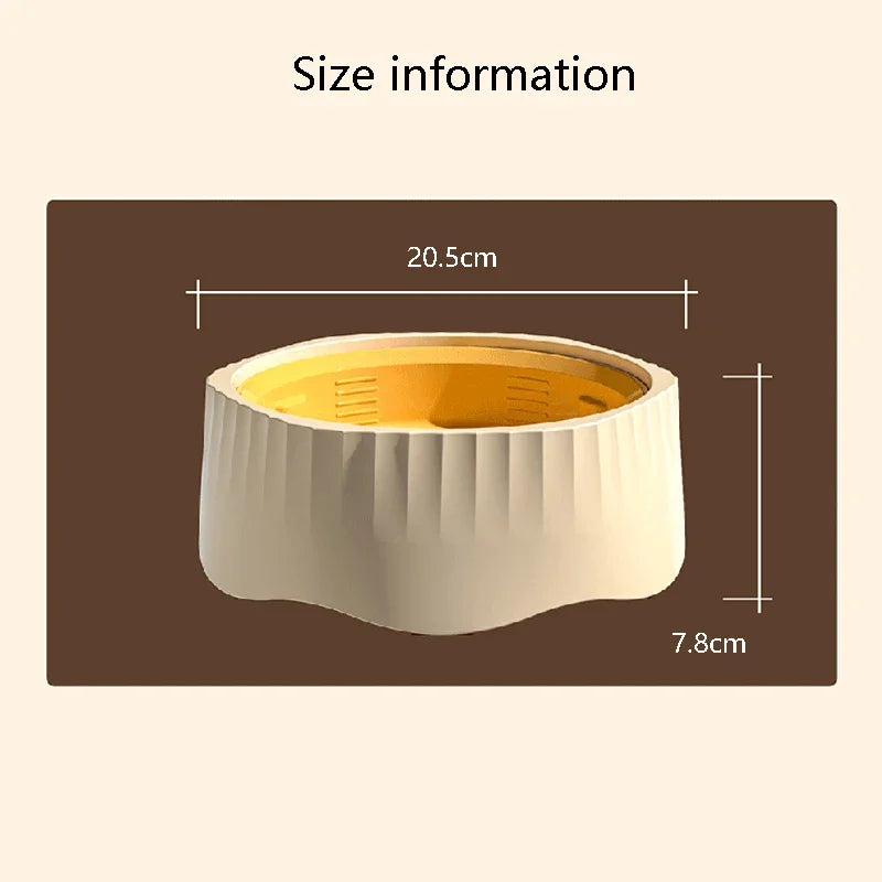 2 in 1 Rotatable Slow Feeder Dog Bowl 60° Switchable Pet Feeding Bowl Anti-Choke Anti-Vomit PP Food Bowl for Cats and Dogs
