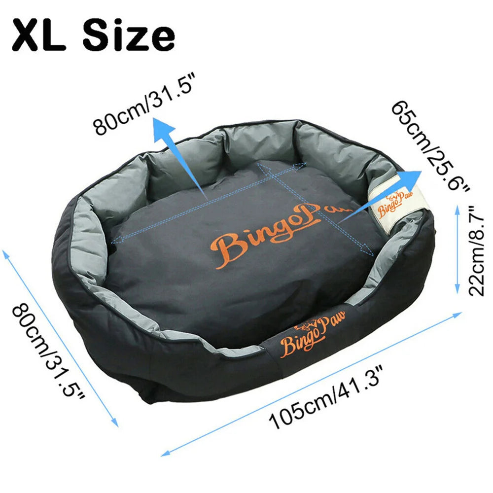 Borwart Orthopedic Waterproof Dog Bed With Washable Cotton Fill