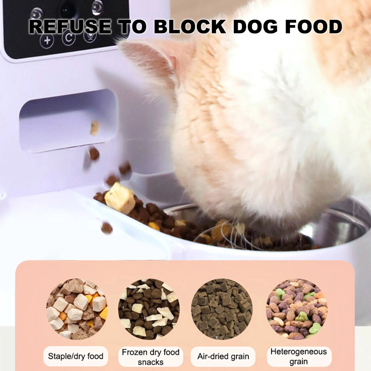 Automatic Smart Pet Feeder With App Control And Timer