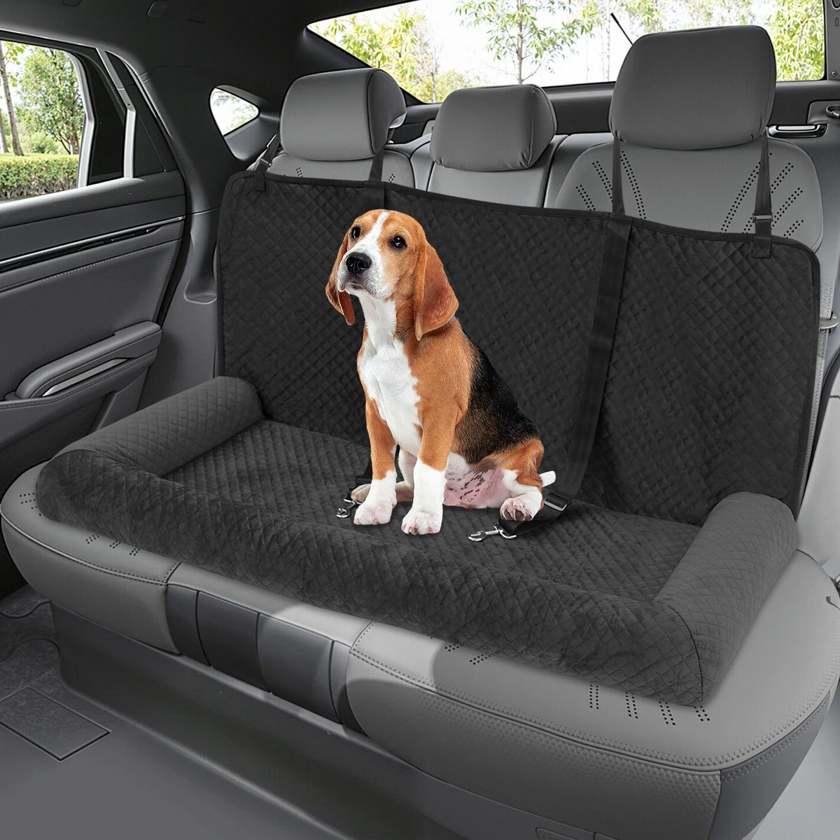 Dog Car Seat, Large Dog Car Bed, Dog Mattresses, Pet Seat with a High-resilience Base That Retains Its Shape and Res for Small, Medium, and Large Dogs