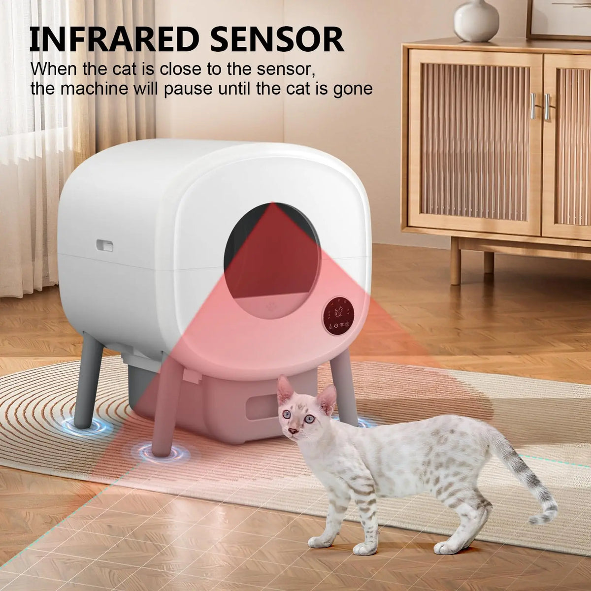 Fumoi Smart Self Cleaning Cat Litter Box With App Control