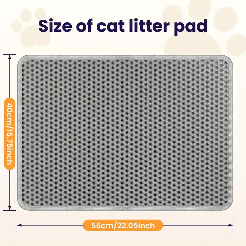 Waterproof Eva Double Layer Foldable Cat Litter Trapping Mat