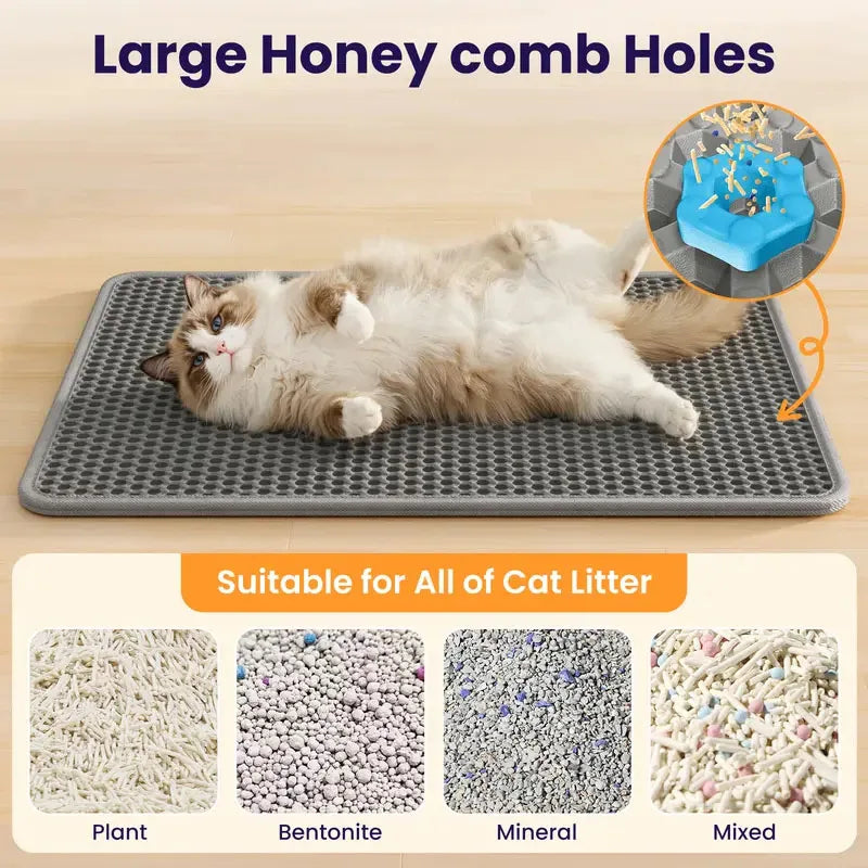 Waterproof Eva Double Layer Foldable Cat Litter Trapping Mat