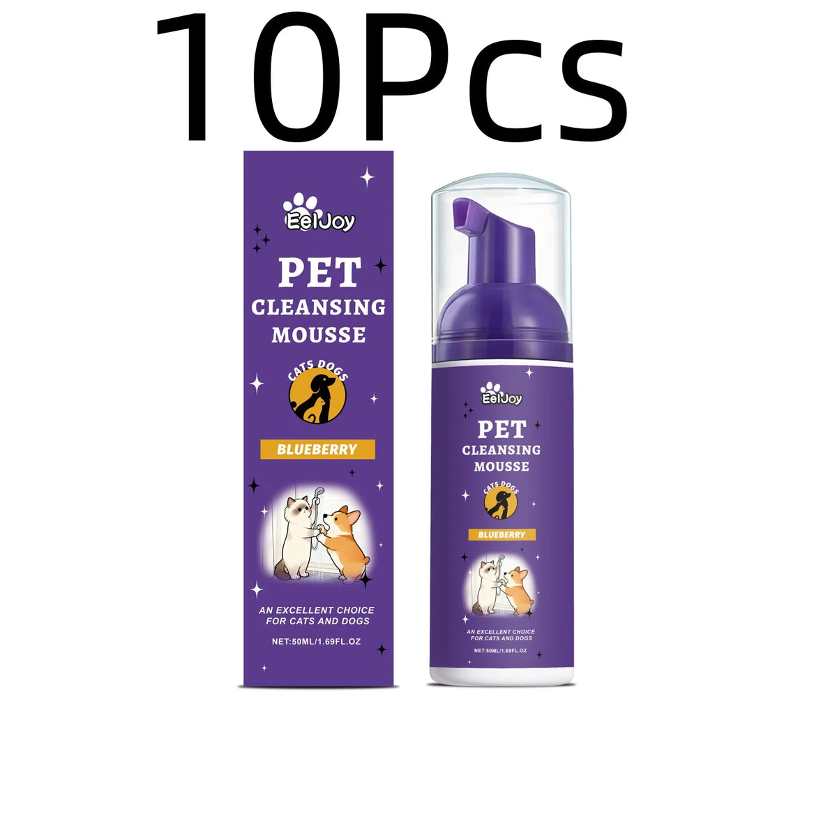 EelJoy Pet Grooming Foam Deep Cleansing Eliminating Odors Soothing Skin Minimize Scratching Prevent Fur Tangling Pet Wash Foam