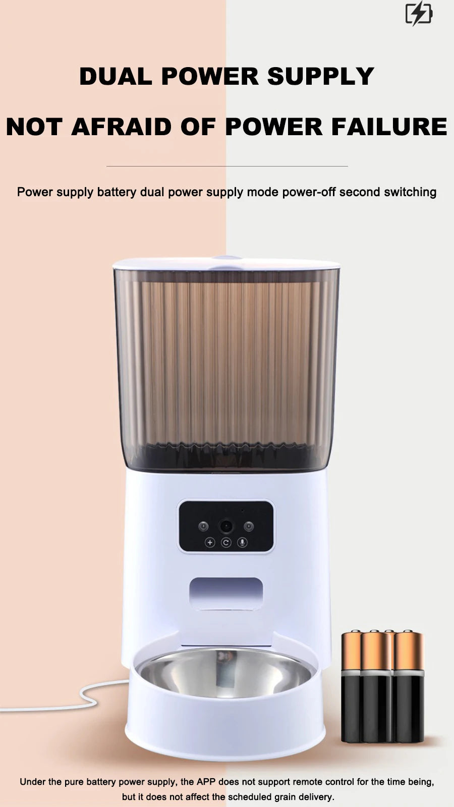 Automatic Smart Pet Feeder With App Control And Timer