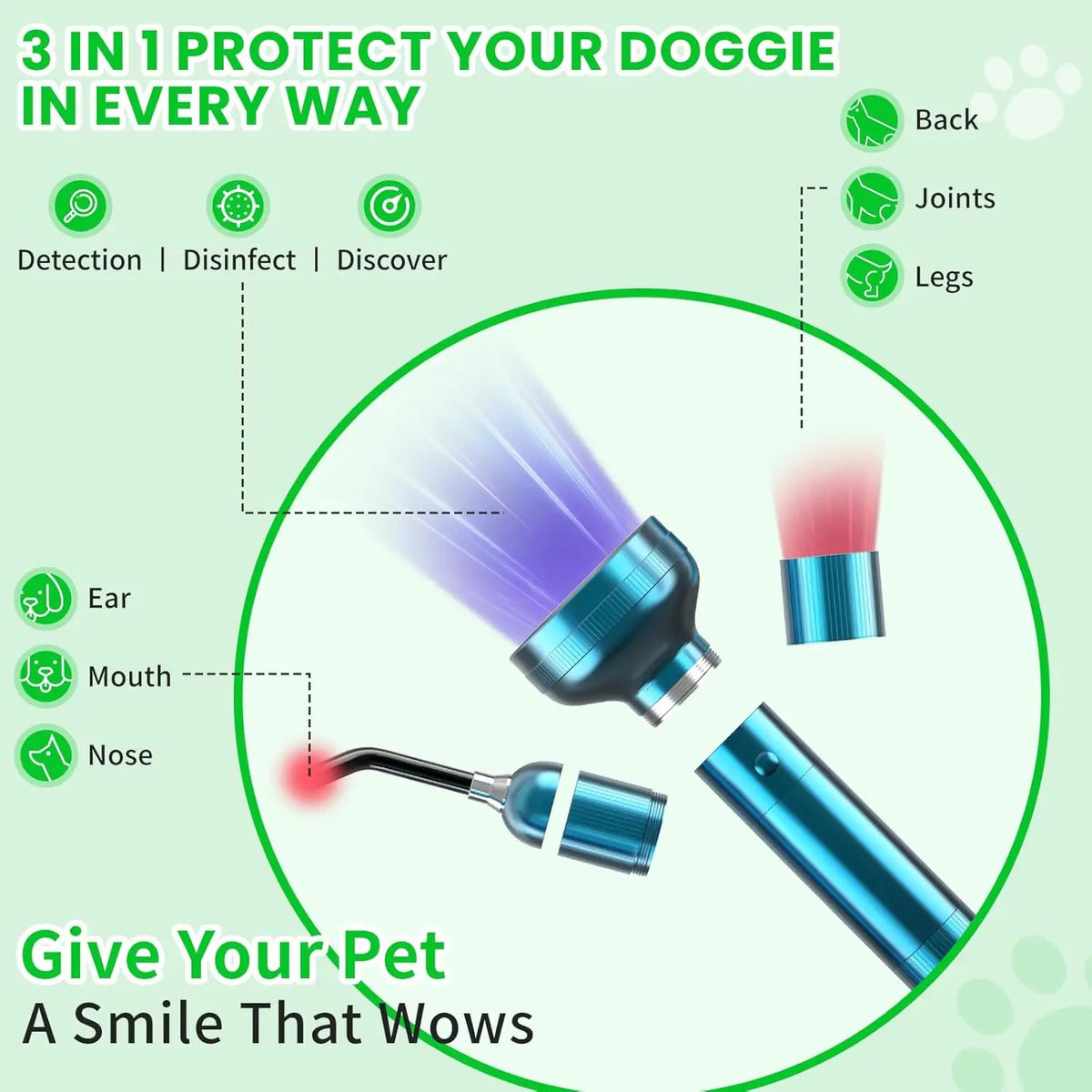 Infrared Red Laser Therapy Device For Pet Joint And Skin Care