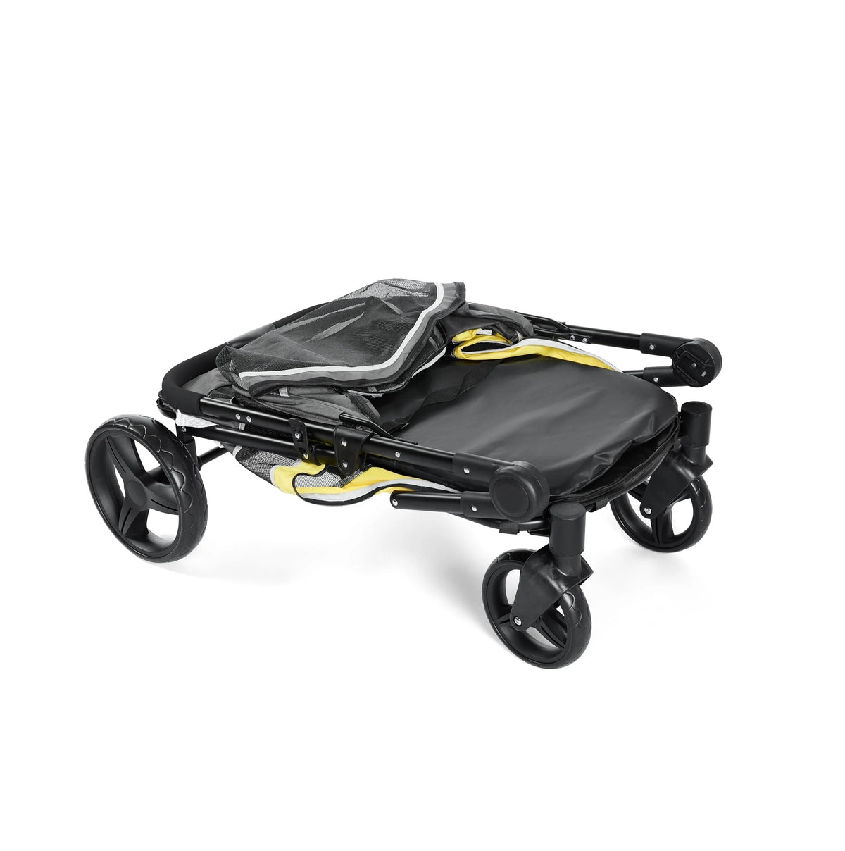 Dog Stroller for Large & Medium Pets Dual Entry Collapsible Wagon One-Foot Brake Breathable Mesh Supports up to 176 lbs