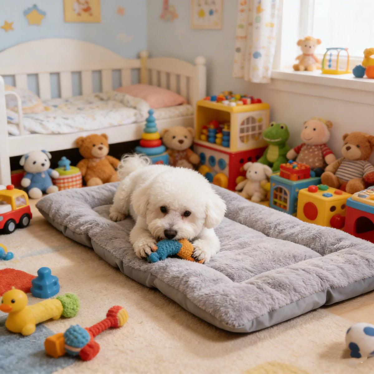 Ultra Soft Plush Dog Bed Comfortable Pet Crate Floor Mat
