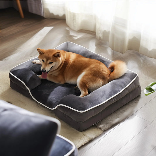 MCQ Memory Foam Orthopedic Dog Bed With Washable Cover
