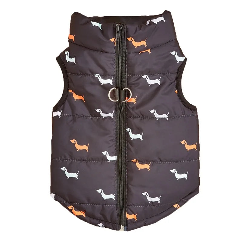 Pet Dog Jacket Warm Vest Winter Coat with Leash Hook for Small Dogs Teddy Pomeranian