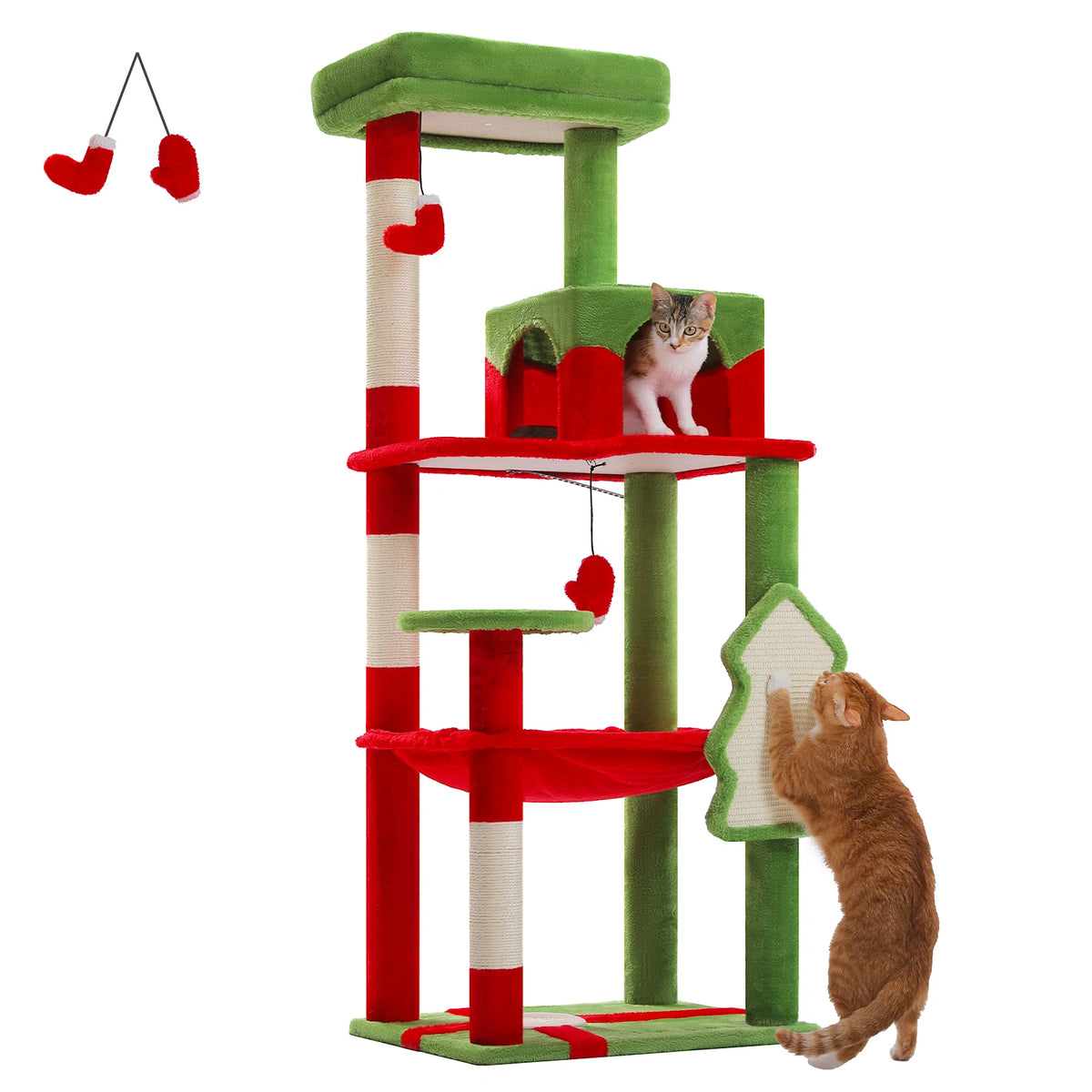 PAWZ Road Cat Tree With Hammock Condo And Sisal Posts