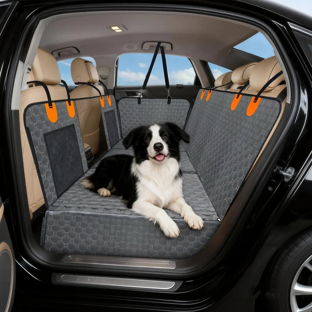 BORWART Hard Bottom Waterproof Dog Car Seat Cover Hammock