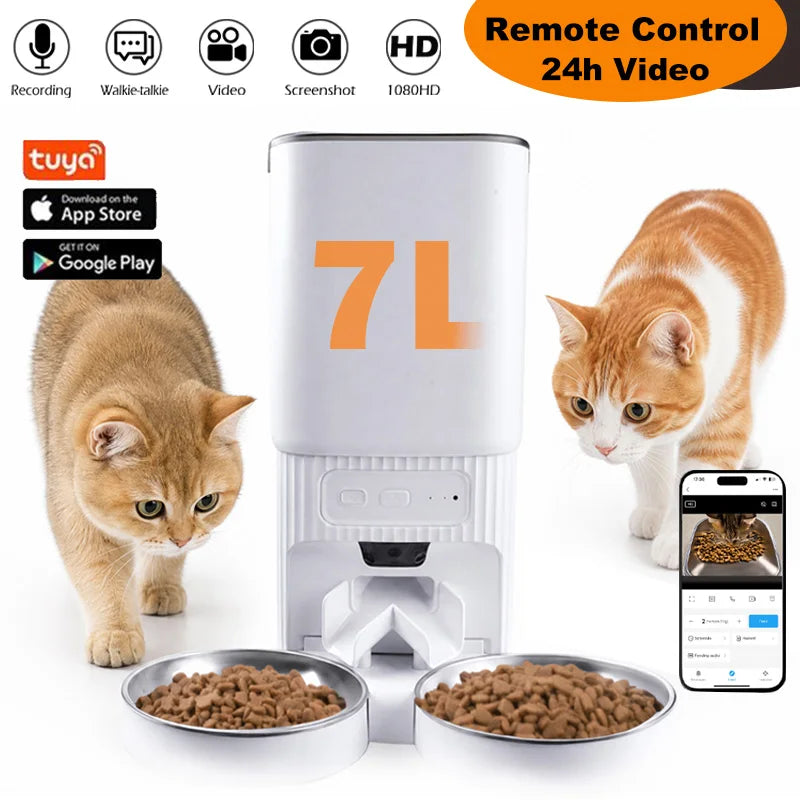 Nityers Smart WiFi Pet Feeder With Camera And App Control