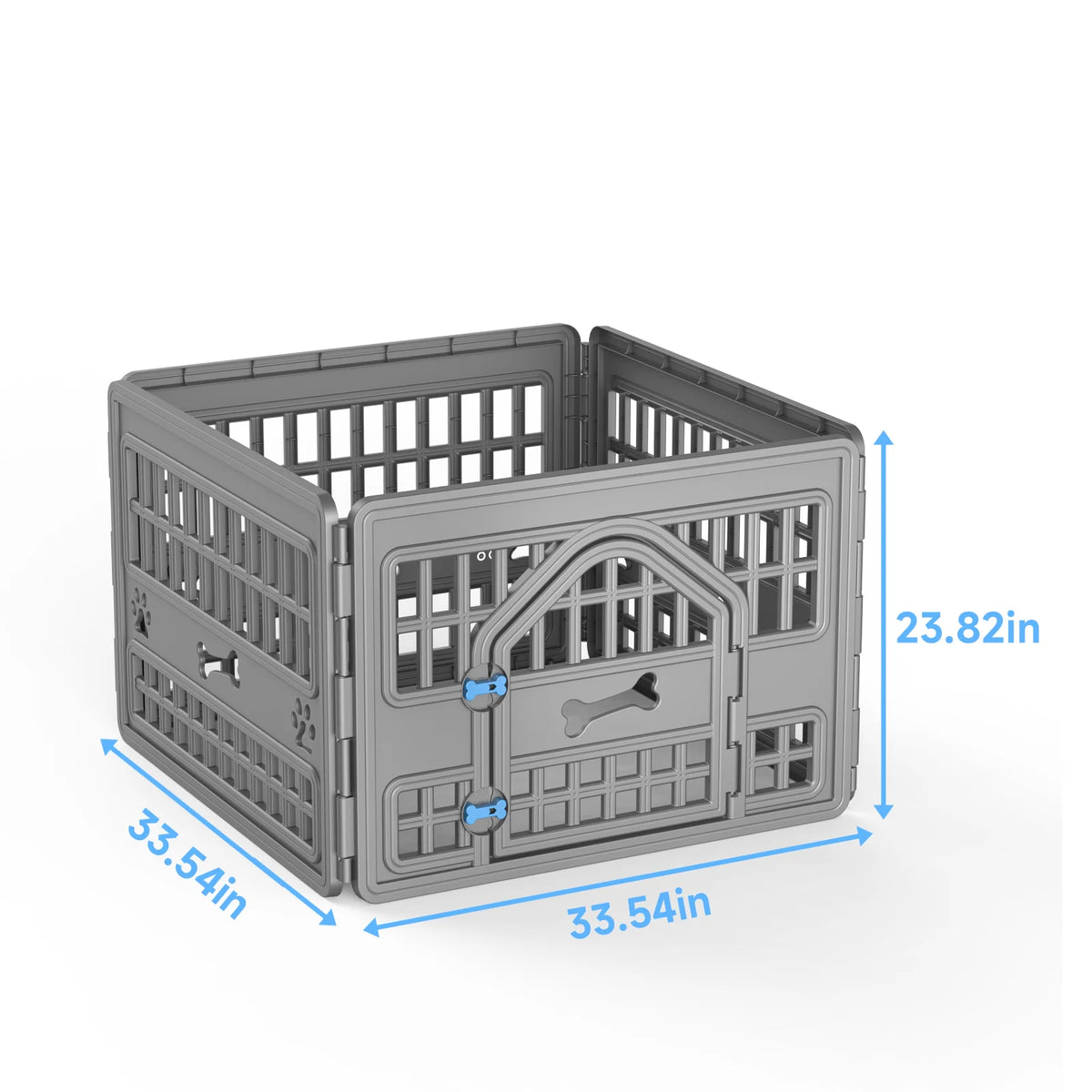Foldable Plastic Pet Playpen With Four Panels For Dogs