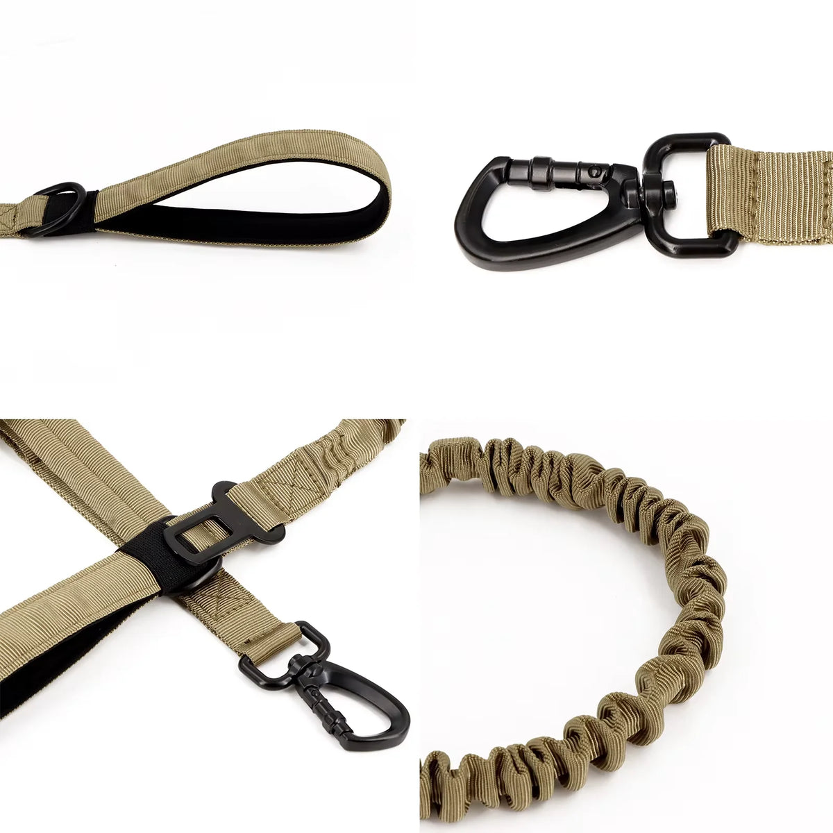 Pettravel Adjustable Nylon Dog Leash With Dual Handles