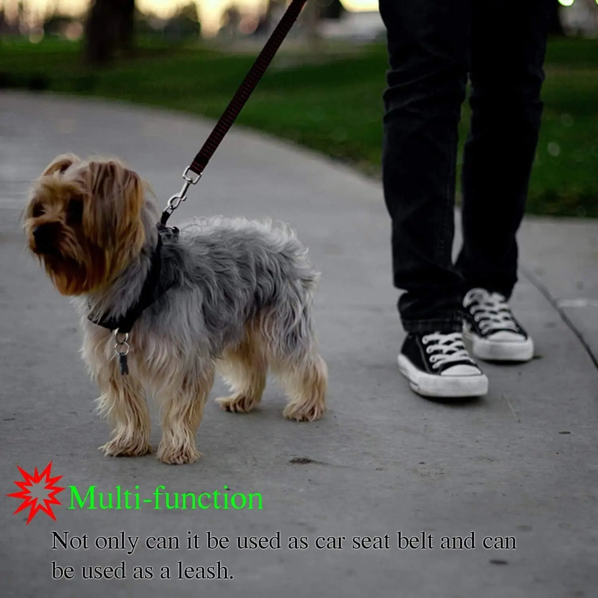 Tepoztec Adjustable Reflective Pet Car Seat Belt Harness