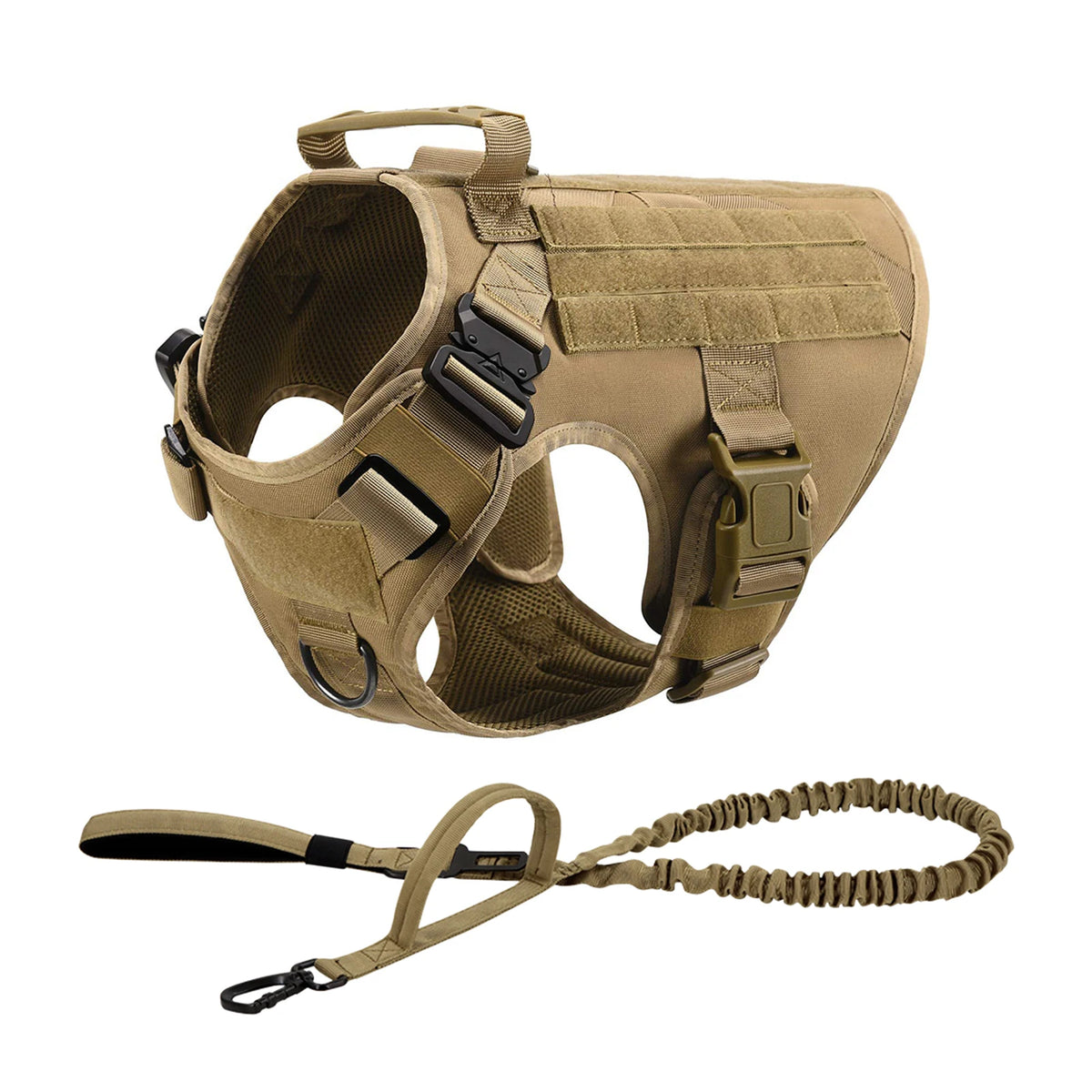 PetraVel Tactical Dog Harness With Adjustable Chest Plate