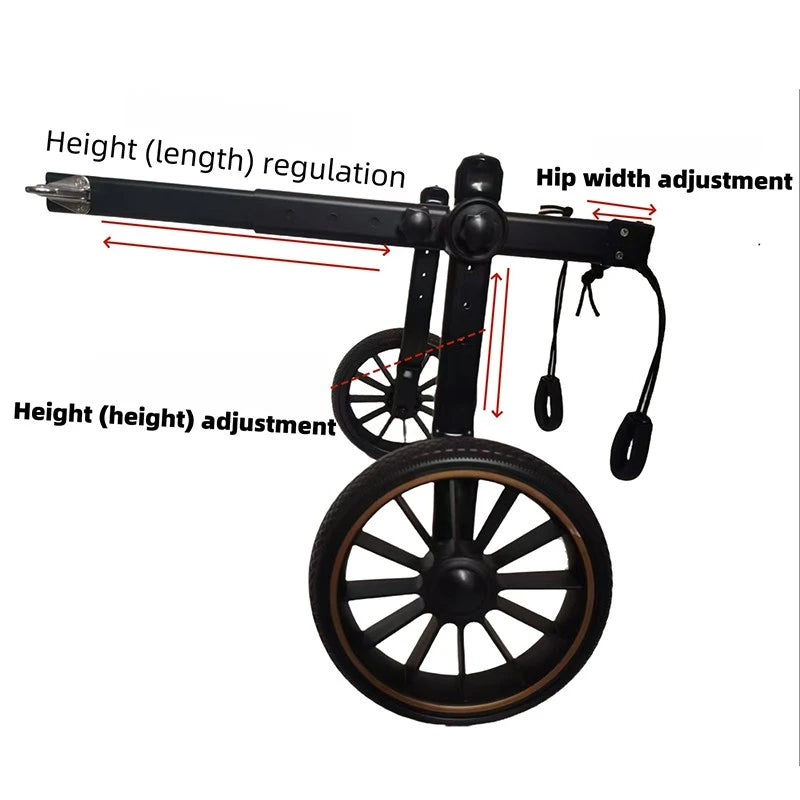 Adjustable Dog Wheelchair For Back Legs Support And Therapy