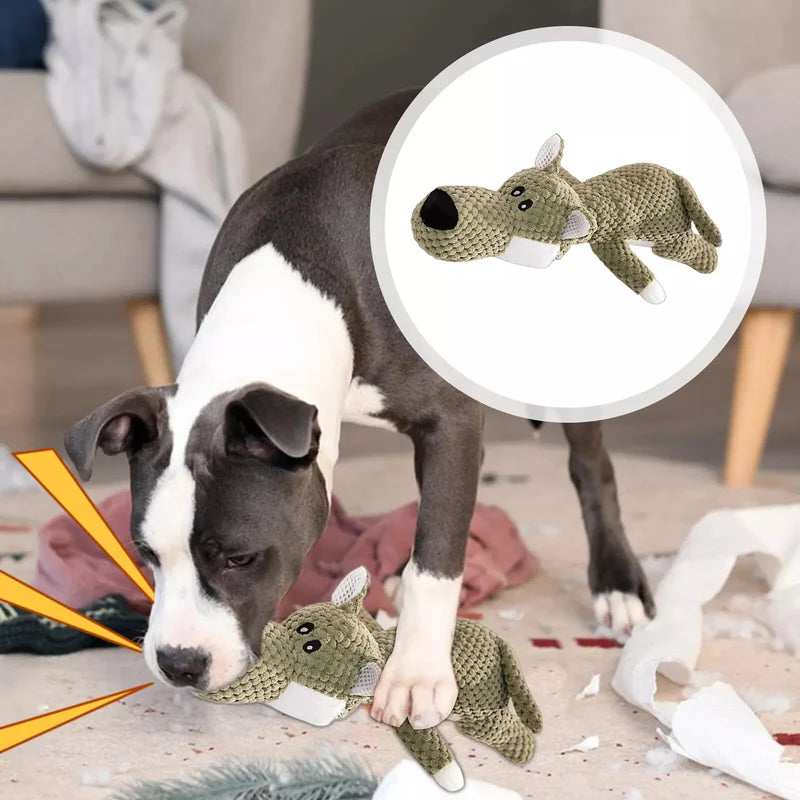Durable Squeaky Dog Chew Toy For Aggressive Chewers Interactive