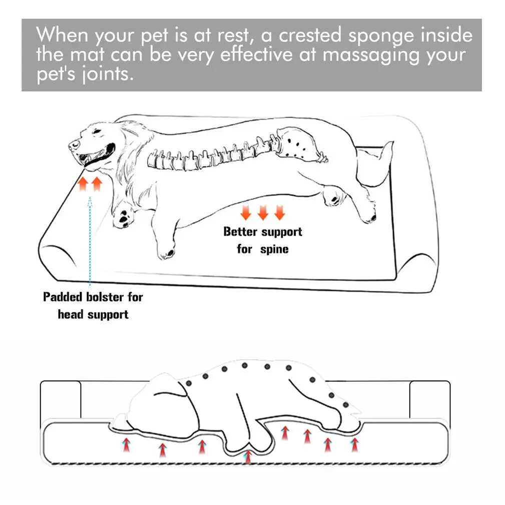 Bingopaw Orthopedic Pet Dog Bed With Removable Washable Cover