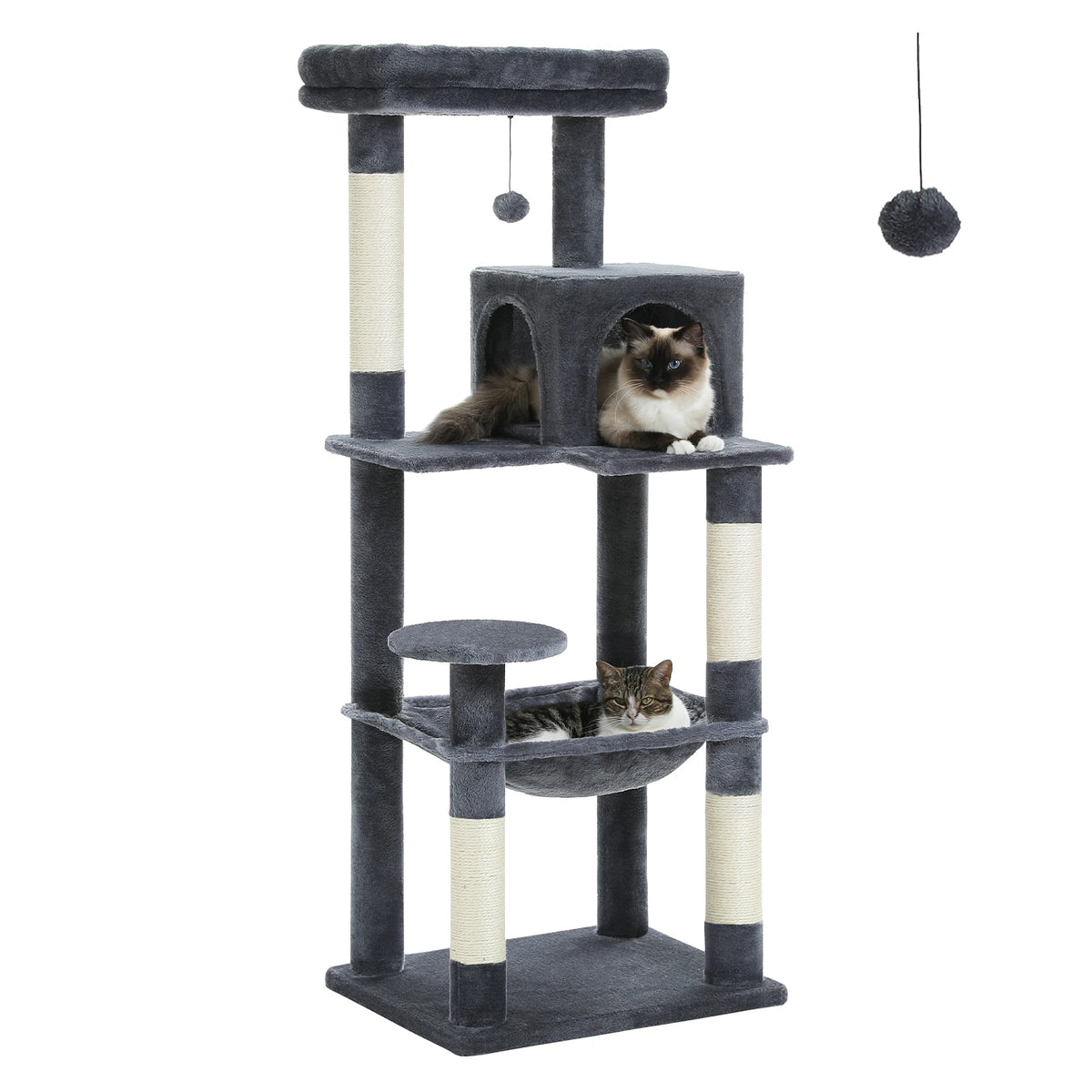 PAWZ Road Cat Tree With Hammock Condo And Sisal Posts