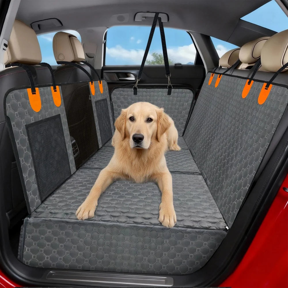 BORWART Hard Bottom Waterproof Dog Car Seat Cover Hammock