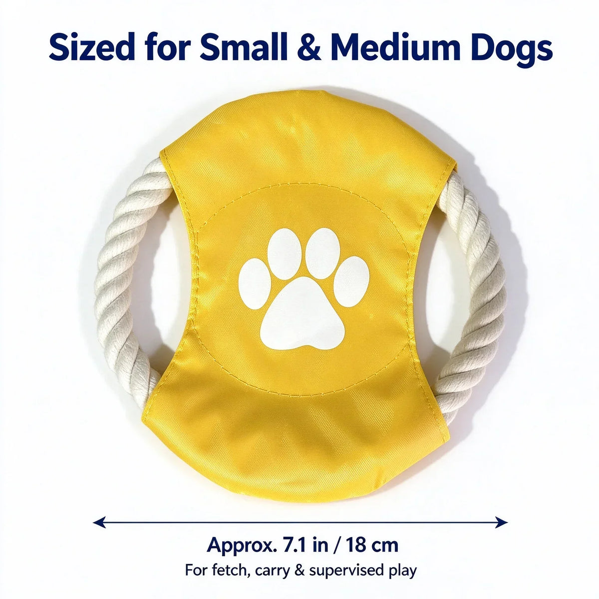 Durable Cotton Rope Dog Toy Outdoor Fetch Throwing Toy Bite Resistant Interactive Tug Chew for Dogs