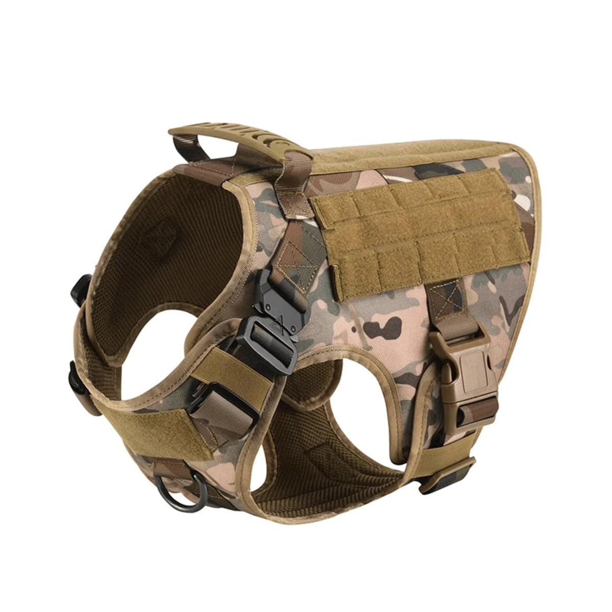 Petravel Tactical Dog Harness With Padded Quick Release Buckles