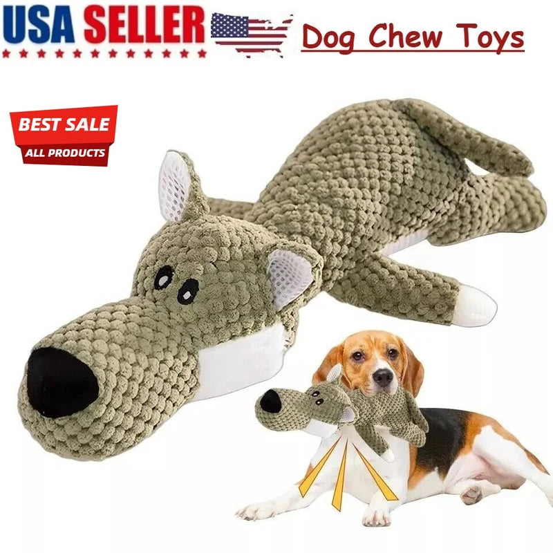 Durable Squeaky Dog Chew Toy For Aggressive Chewers Interactive