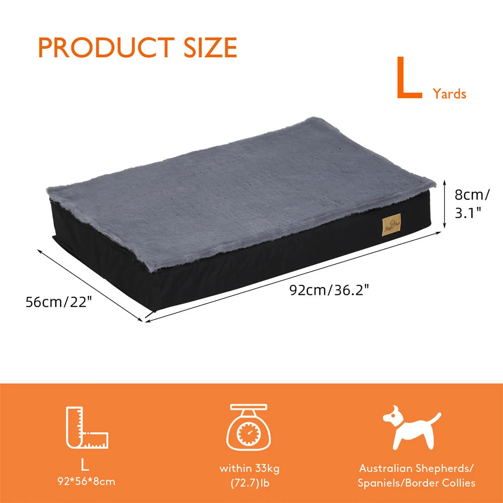 Borwart Waterproof Orthopedic Dog Bed With Removable Washable Cover