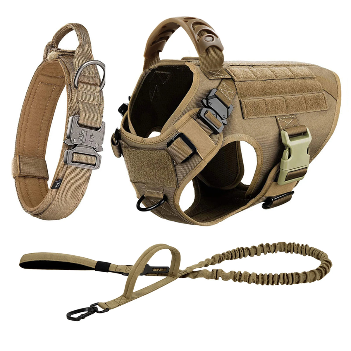 Petavel Padded Nylon Dog Harness And Leash Set Quick Release