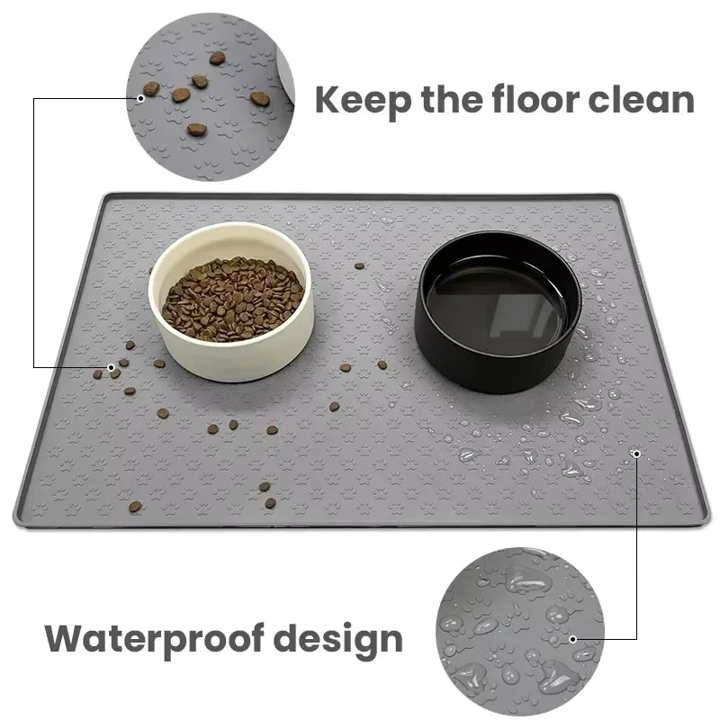 Stainless Steel Elevated Cat Food Bowl Set With Wooden Stand