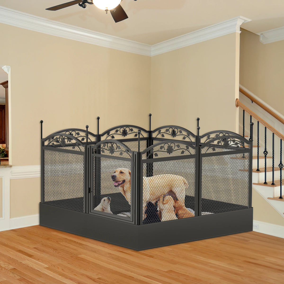 Bingopaw Heavy Duty Metal Dog Playpen For Training