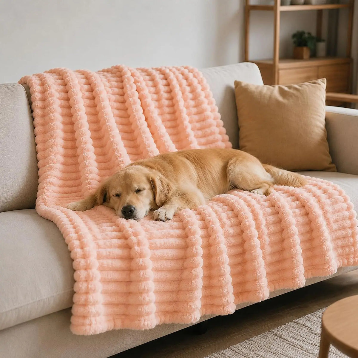 Emotional Support Blanket for Dogs, Yellow Dog Blanket (Dark Blue,27x39in)