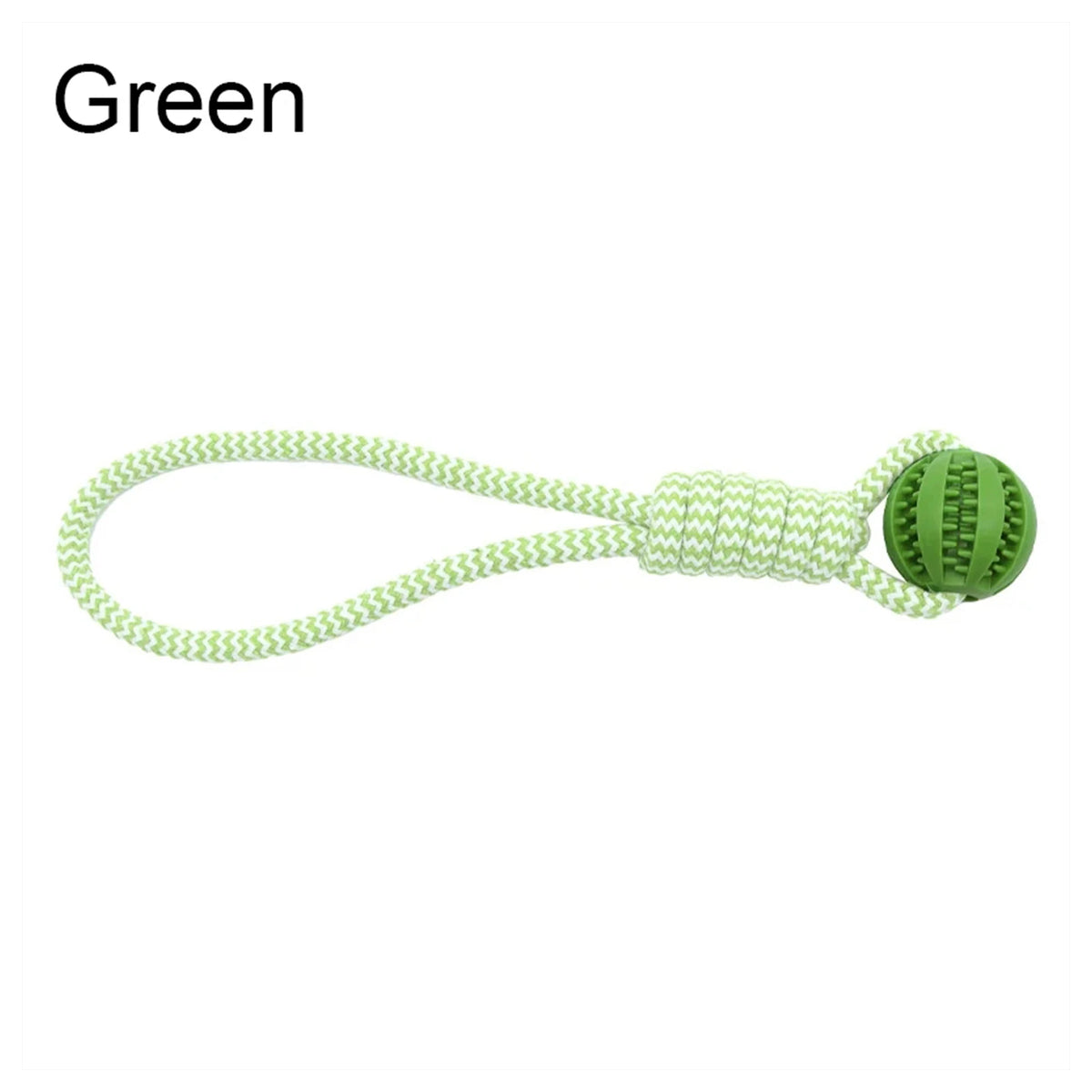 Dog Rope Tug Toy Treat Dispensing Ball For Dental Play