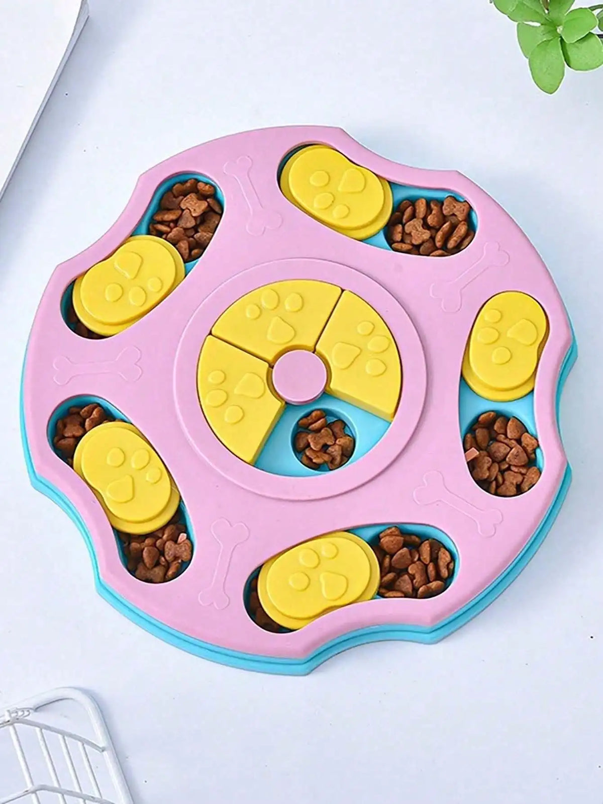 Interactive Dog Puzzle Slow Feeder Treat Dispenser Toy